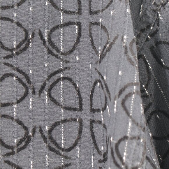 Jhane barnes shirt Men's medium Rhedux limited edition geometric velour trim - Picture 3 of 16